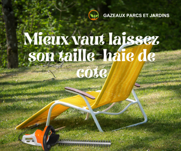 En août☀️mieux vaut poser le taille-haie